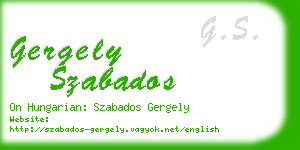 gergely szabados business card